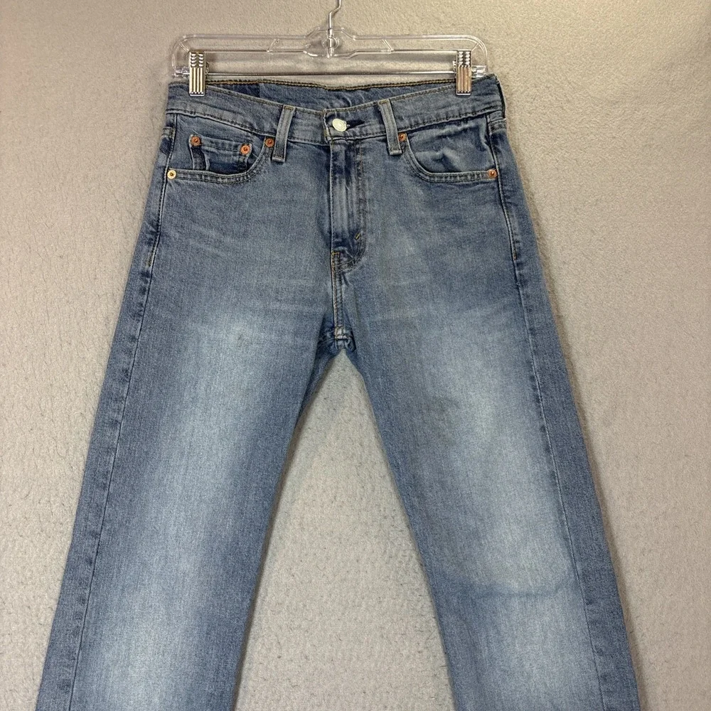 Levi's Men's 513 Slim Blue Denim Jeans Low Rise Medium Wash 29/32